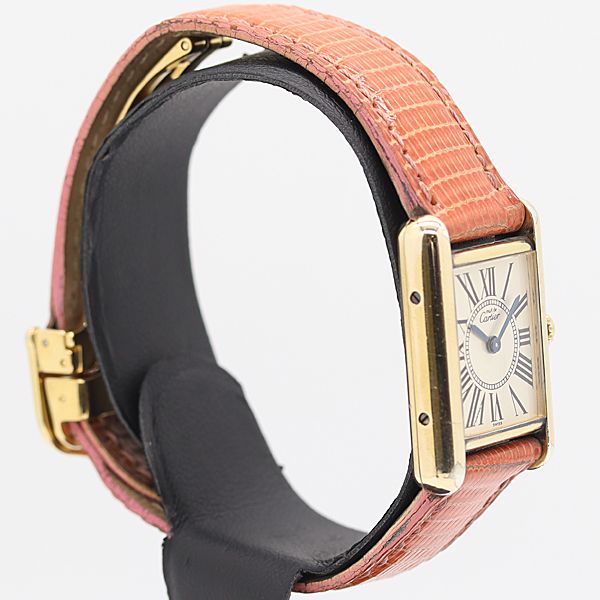 Cartier Must Tank SM Quartz Silver Dial Watch Kut