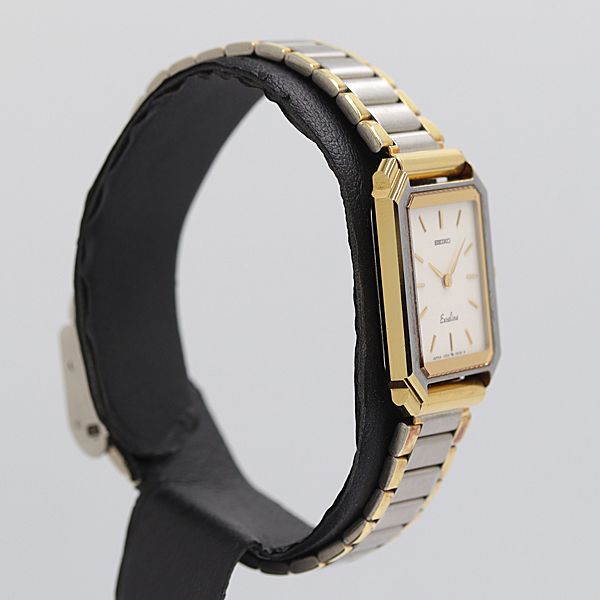 Celine Seiko Exceline SS Quartz Ivory Dial Watch