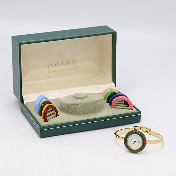 Gucci Watch Gold White
