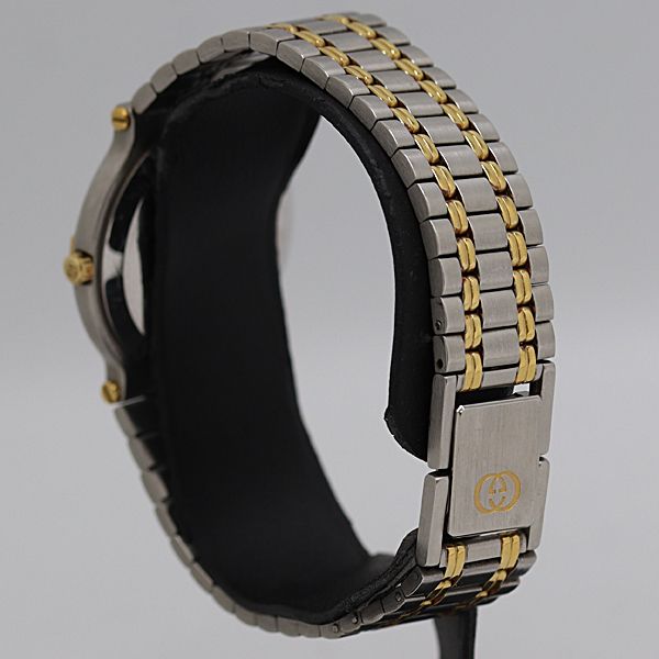 Gucci Quartz Gold Dial Date Watch Tam