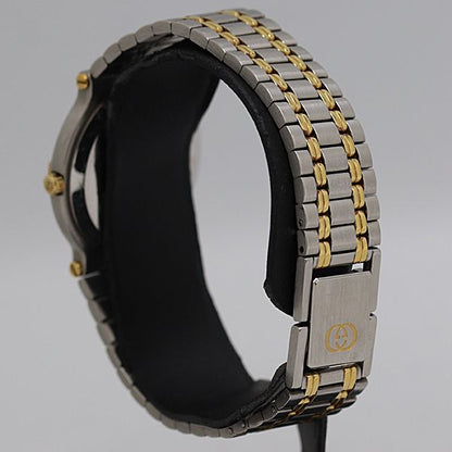 Gucci Quartz Gold Dial Date Watch Tam