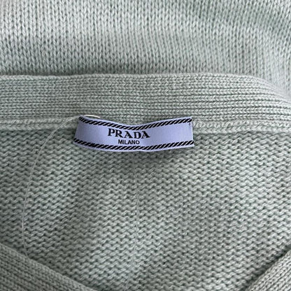 Prada Cardigan 40 M Light Green Cashmere