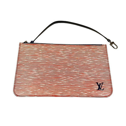 Louis Vuitton Tote Epi Denim Neverfull MM Rouge Leather Cowhide