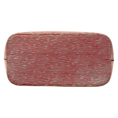 Louis Vuitton Tote Epi Denim Neverfull MM Rouge Leather Cowhide