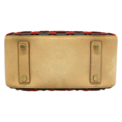 Louis Vuitton Handbag Monogram Tufting Deauville Cube Rouge