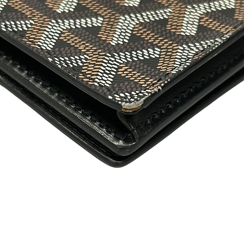 Goyard Wallet Re Sully Black Leather
