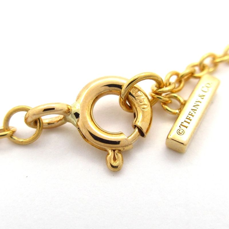 Tiffany & Co Bracelet Ttwo Circle 18k Yellow Gold Diamond Black Pave