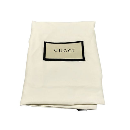 Gucci Shoulder Bag GG Marmont Navy Ivory Chain Leather
