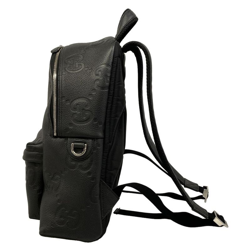 Gucci Sac Jumbo GG Backpack Black Leather