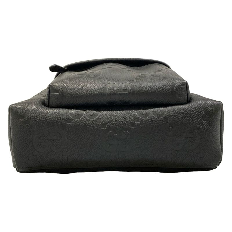 Gucci Sac Jumbo GG Backpack Black Leather