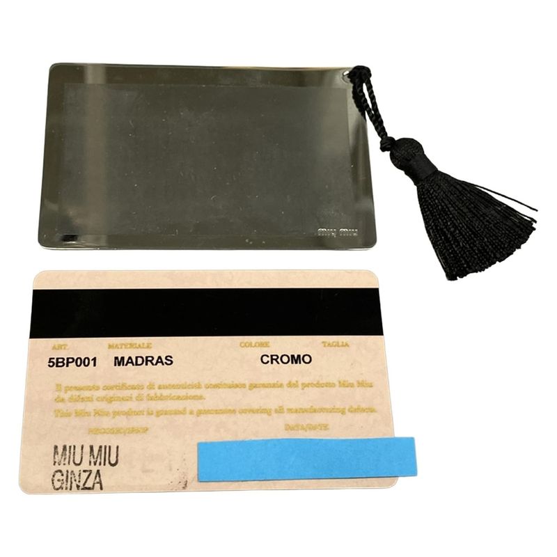 Miu Miu Shoulder Bag Miu Crystal Silver Chain Leather