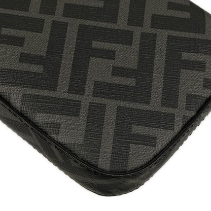 Fendi Handbag Baguette Mini Black Gray Yellow Phone Case Leather