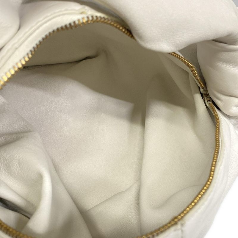 Bottega Veneta Handbag Double Knot White Leather