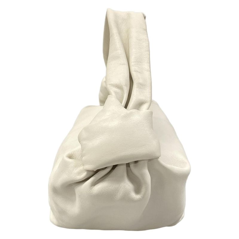 Bottega Veneta Handbag Double Knot White Leather