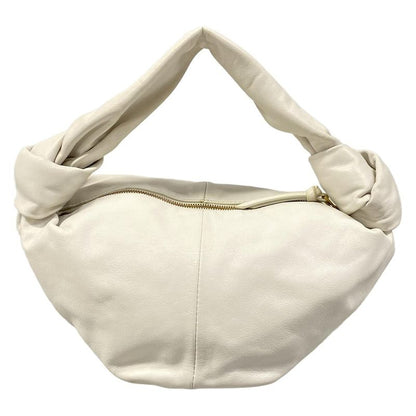 Bottega Veneta Handbag Double Knot White Leather