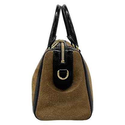 Gucci Handbag Ophidia Top Handle Bag Brown Black Multi Cotton Leather