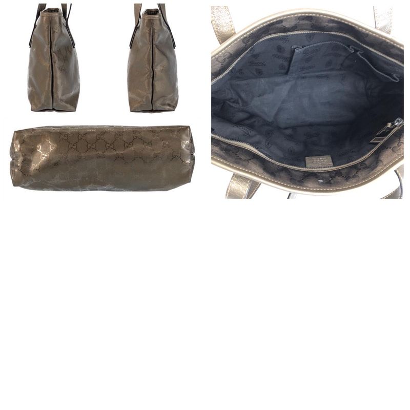 Gucci GG Supreme Brown Blanc Tote Shoulder Bag
