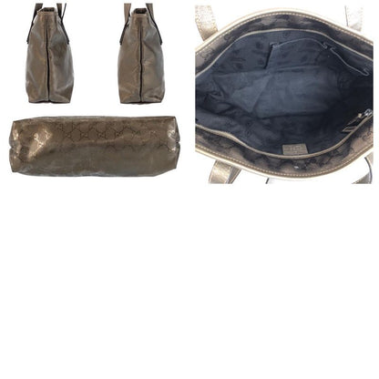 Gucci GG Supreme Brown Blanc Tote Shoulder Bag
