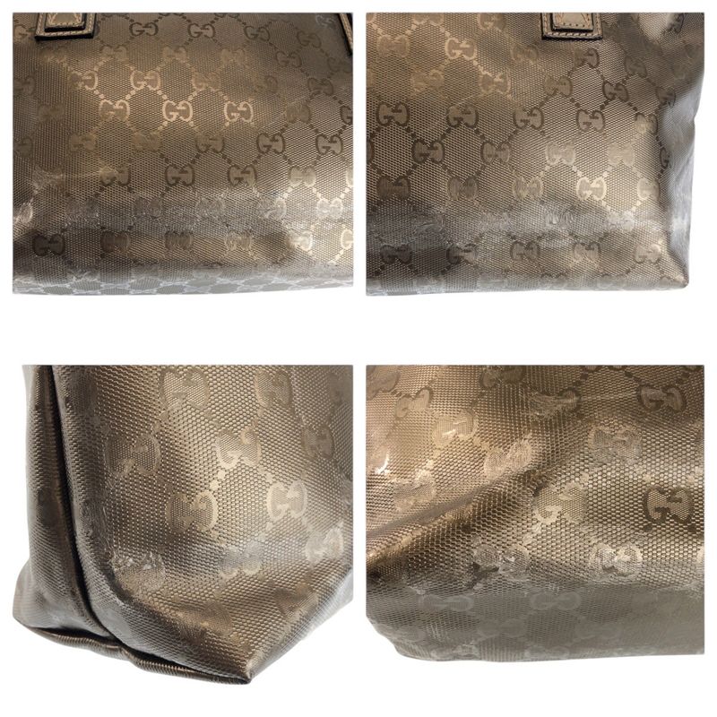 Gucci GG Supreme Brown Blanc Tote Shoulder Bag