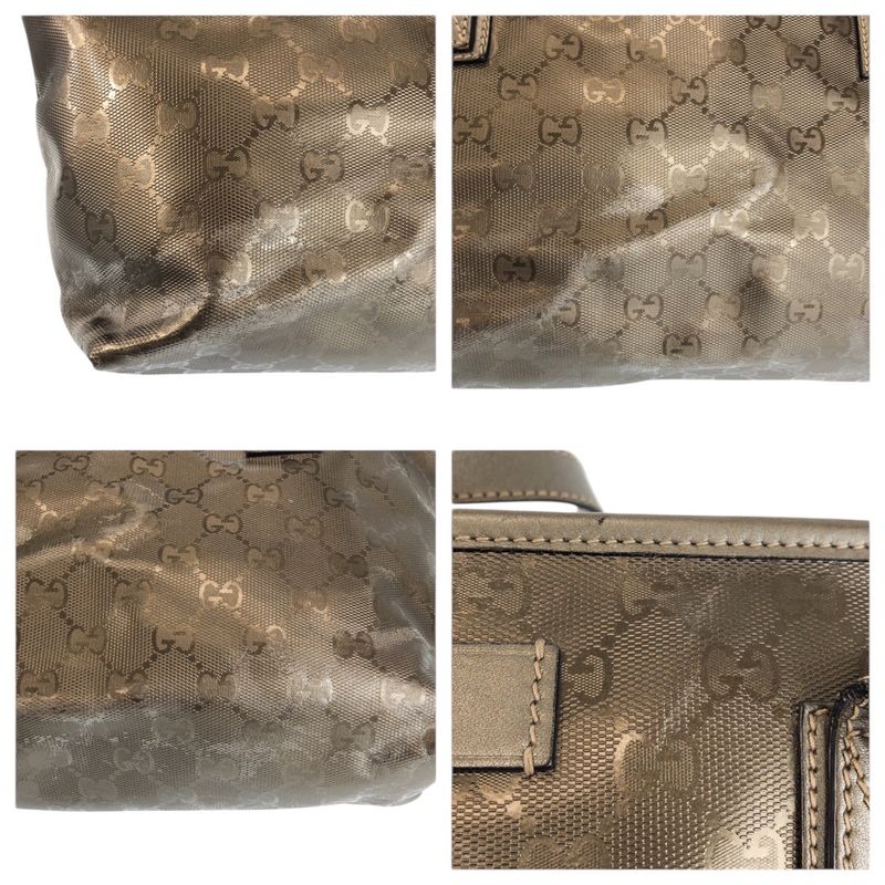 Gucci GG Supreme Brown Blanc Tote Shoulder Bag