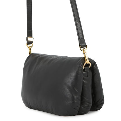Loewe Shoulder Bag Goya Puffer Mini Shiny Nappa Lambskin Black