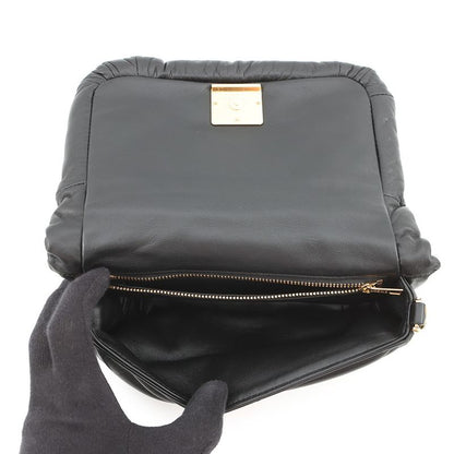 Loewe Shoulder Bag Goya Puffer Mini Shiny Nappa Lambskin Black