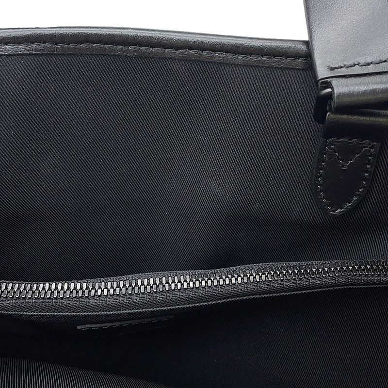 Louis Vuitton Tote Monogram Eclipse Saumur 2-Way Shoulder Bag Black