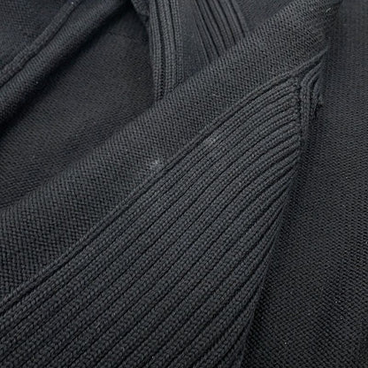 Prada Knit Triangle Logo Sweater Wool 52 Top Black