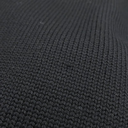 Prada Knit Triangle Logo Sweater Wool 52 Top Black
