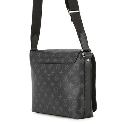 Louis Vuitton Shoulder Bag Monogram Eclipse District PM Black