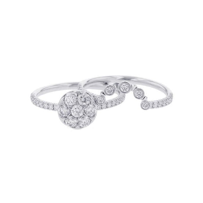 Cartier Ring Etincelle de Row Diamond 18k White Goldwhite Gold 51
