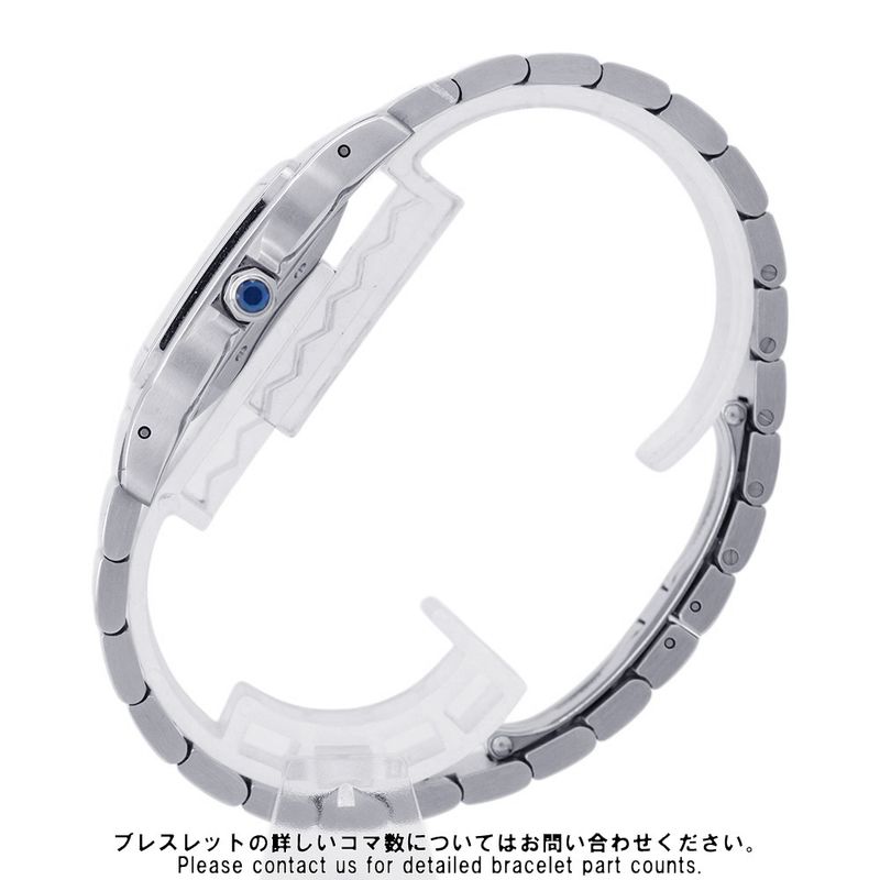 Cartier Santos Galbe LM Watch Silver Dial