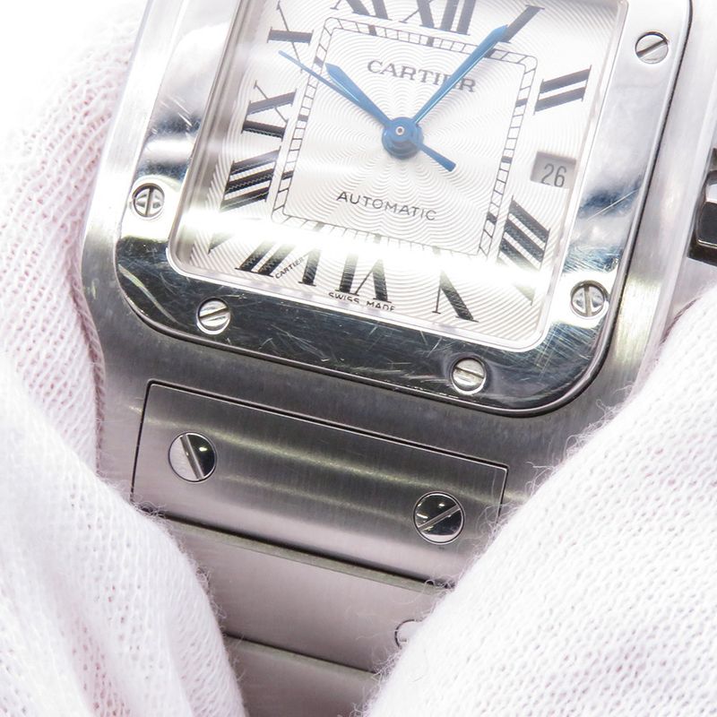 Cartier Santos Galbe LM Watch Silver Dial