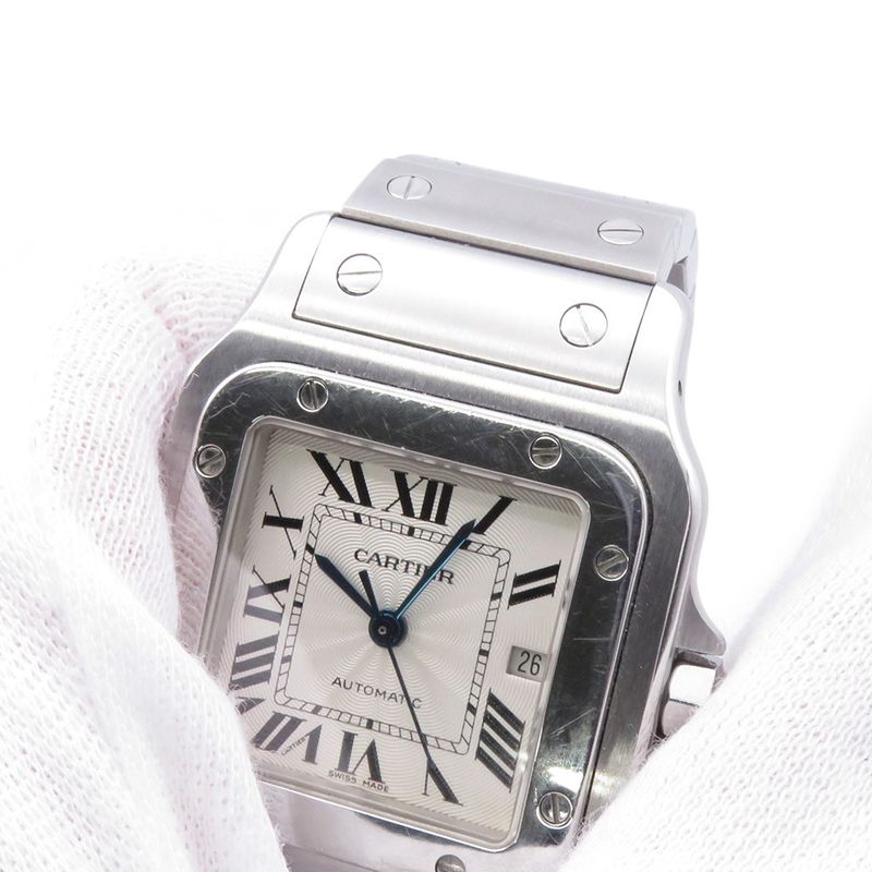 Cartier Santos Galbe LM Watch Silver Dial