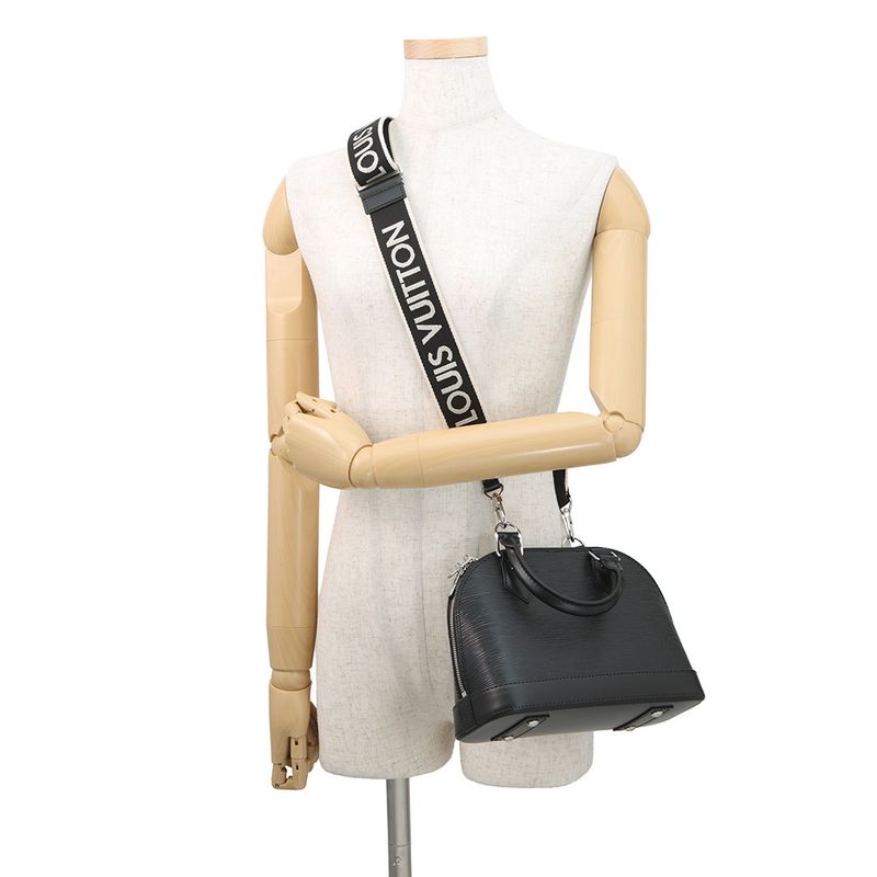 Louis Vuitton Epi Alma BB 2-Way Shoulder Bag Black