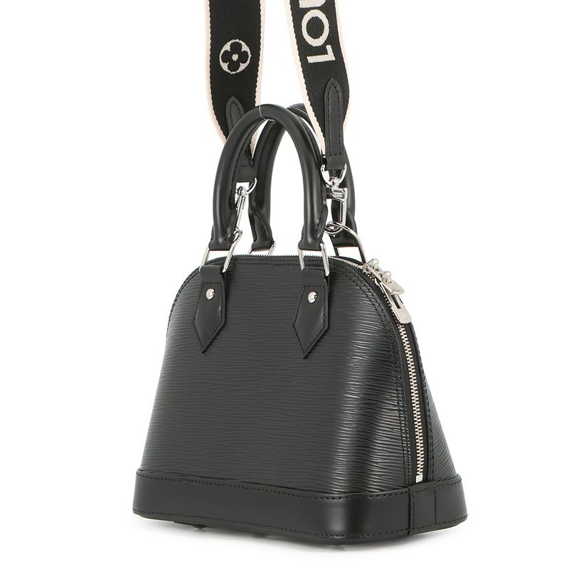 Louis Vuitton Epi Alma BB 2-Way Shoulder Bag Black