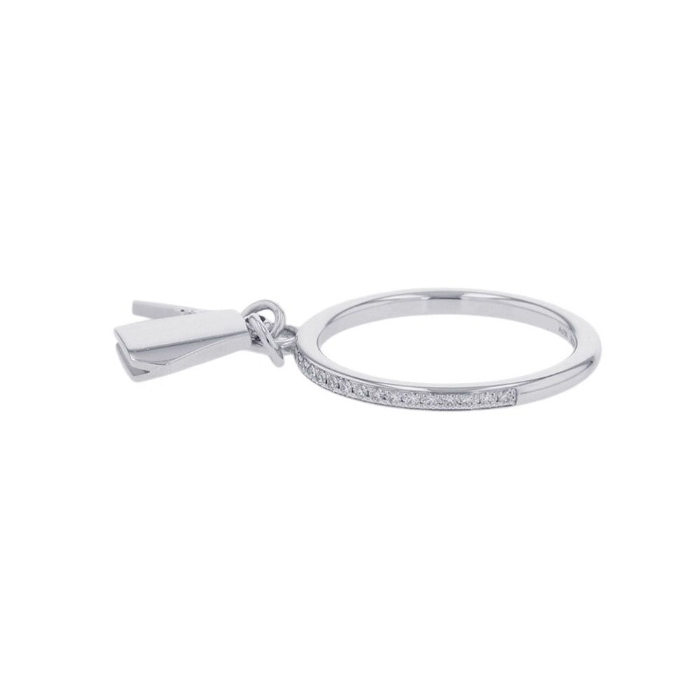 Hermes Ring Kelly Clochette PM Diamond Total 18k White Goldwhite Gold 49