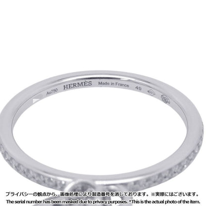 Hermes Ring Kelly Clochette PM Diamond Total 18k White Goldwhite Gold 49