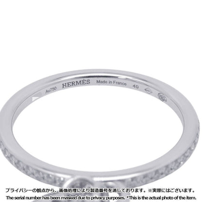 Hermes Ring Kelly Clochette PM Diamond Total 18k White Goldwhite Gold 49
