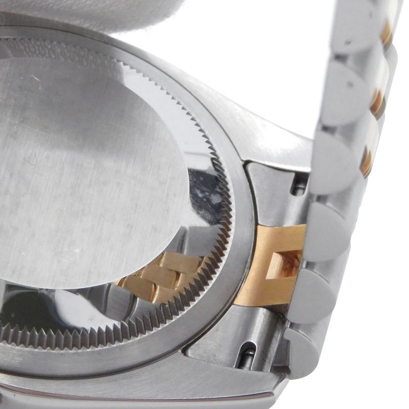 Rolex Datejust SS 18k Pink Gold Number Watch Computer Dial Diamond