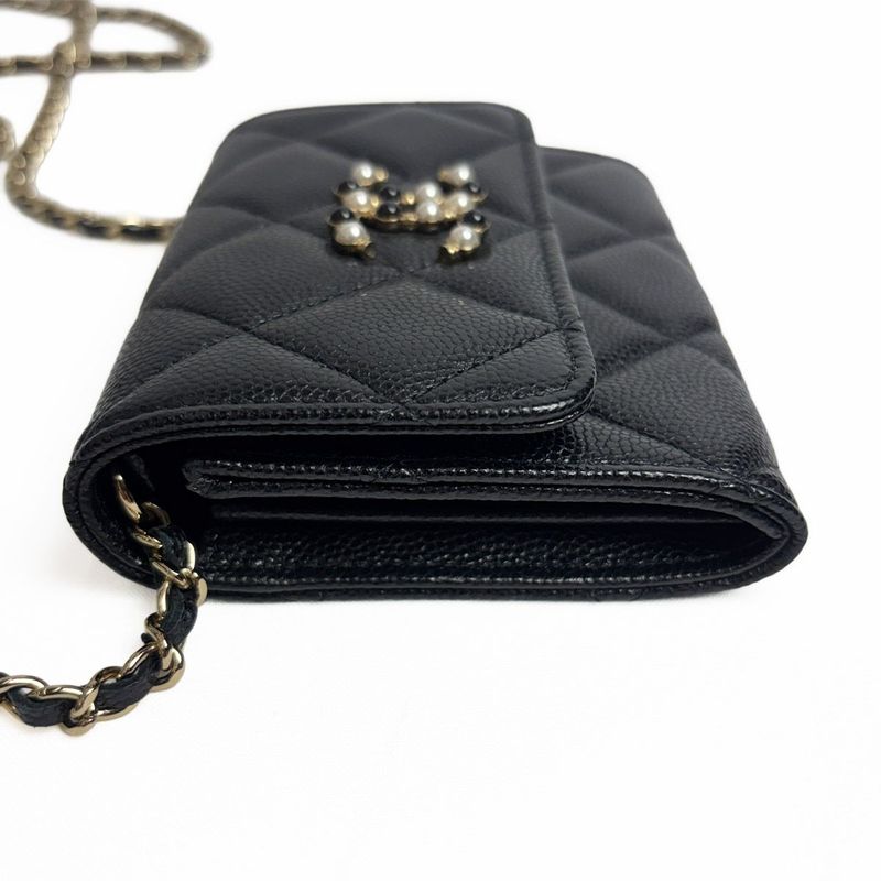 Chanel Quilted Chain Wallet Mini CC Logo