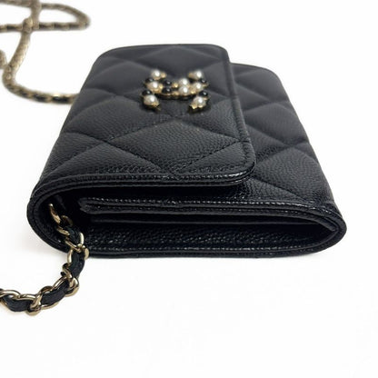Chanel Quilted Chain Wallet Mini CC Logo