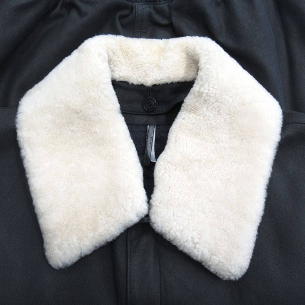 Dior Homme Shearling Lambskin Leather Jacket Chris Van Ash 44 Archive Black