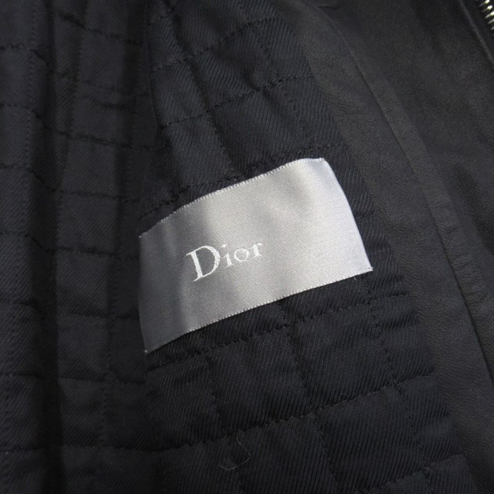 Dior Homme Shearling Lambskin Leather Jacket Chris Van Ash 44 Archive Black