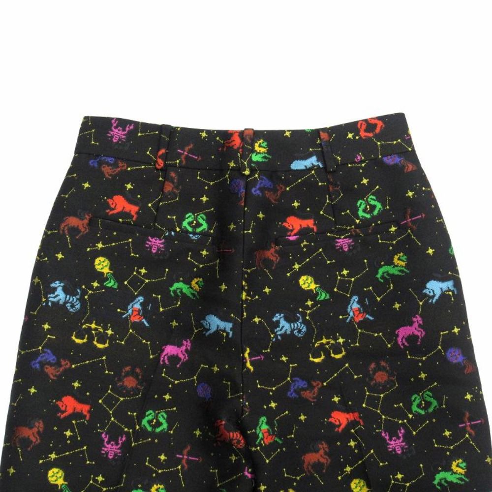 Dior Zodiac Pixel Constellation All Over Pattern Pants Jacquard Black