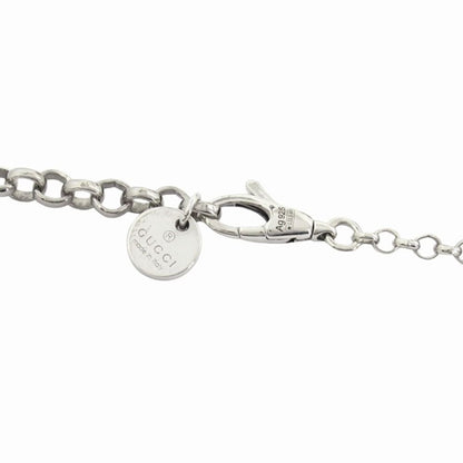 Gucci Polished Interlocking Pendant Necklace Silver