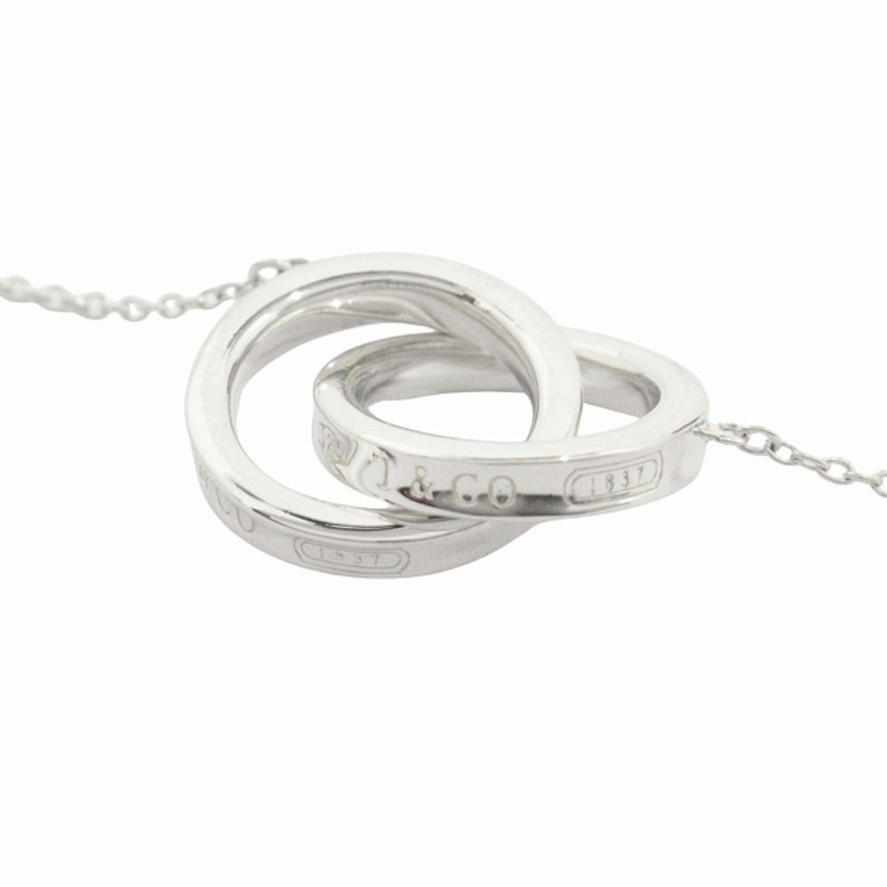 Tiffany & Co Polished Interlocking Circle Pendant Necklace Silver