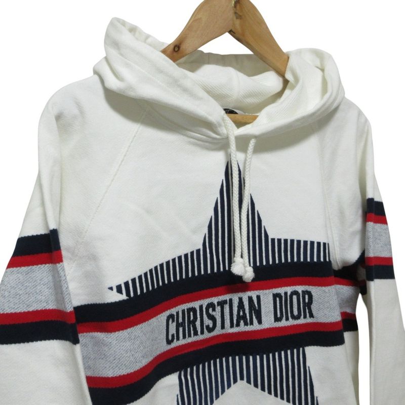 Dior Alps Collection Hoodie Top XS White