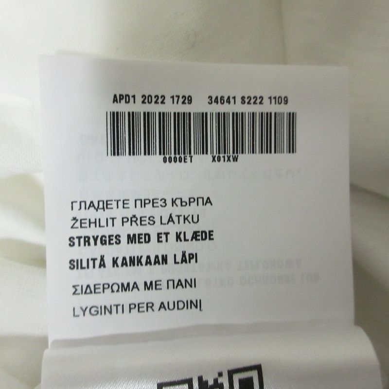 Prada Cleaned High Neck Bicolor Long Sleeve T-Shirt S White Black