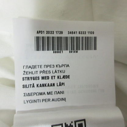 Prada Cleaned High Neck Bicolor Long Sleeve T-Shirt S White Black
